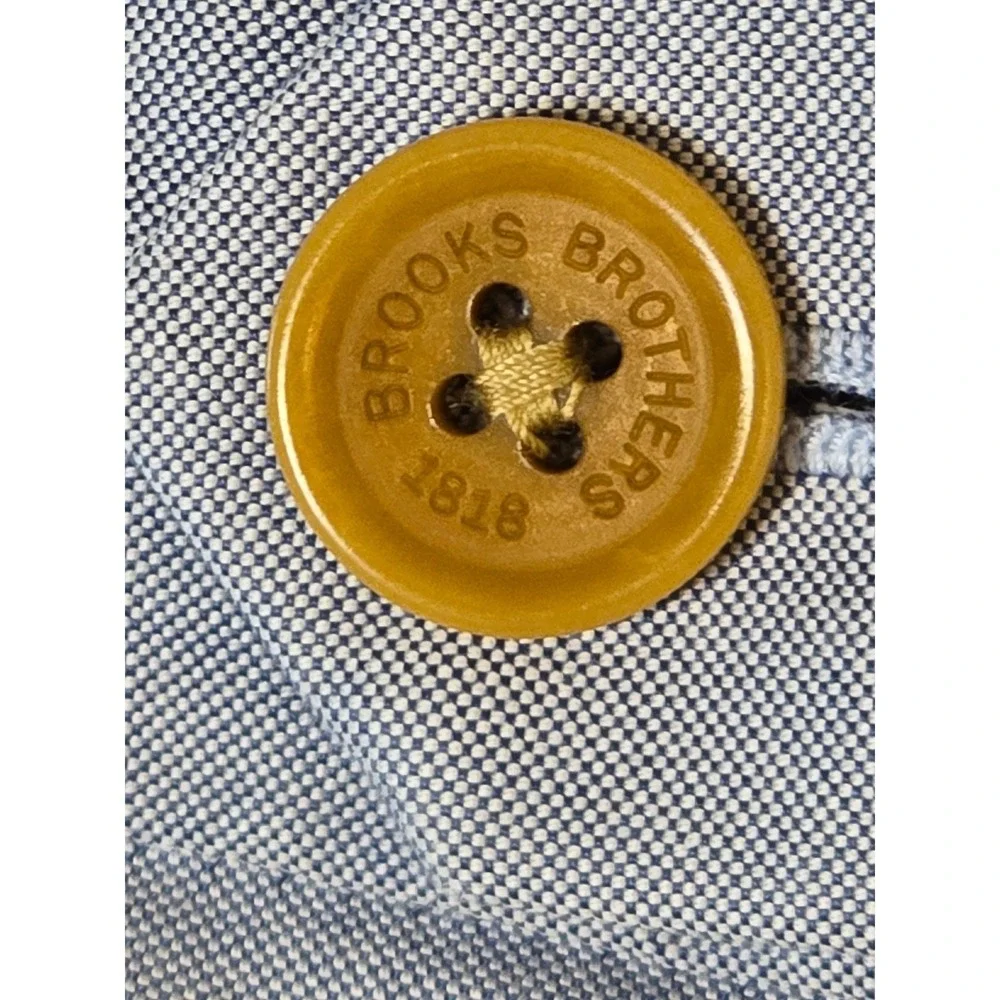 Brooks‎ Brothers 1818 Mens Blue Oxford Cloth Flat Front Shorts Size 39W New Golf
